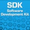 SDK - Software Development Kit Blue Gears Background