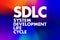 SDLC - System Development Life Cycle acronym, business concept background