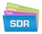 SDR - Software Defined Radio Text Colorful Squares Stack