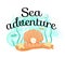 Sea Adventure Poster with Opened Light SeaS hell