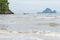 Sea at Ao Nang Beach Krabi, Thailand in low season