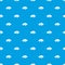 Sea bass fish pattern seamless blue