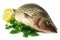 Sea bass, lemon and parsley