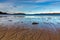 Sea bay at low tide. Far North, Barents Sea in Russia