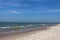 sea beach in the first sunny days of summer, DziwnÃ³w, Poland