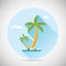 Sea Beach Holiday Vacation Symbol Ocean Island