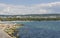 Sea beach and view on city Varna, Bulgaria