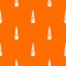 Sea beacon pattern vector orange