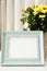 Sea Blue Frame Mock Ups, Digital MockUp, Display Mockup, Sea Styled Stock Photography Mockup, Colorful Desktop Mock Up. Rustic vas