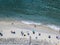 Sea bottom seen from above, Zambrone beach, Calabria, Italy. Aerial view