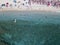 Sea bottom seen from above, Zambrone beach, Calabria, Italy. Aerial view