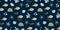 Sea boy pattern. Dark blue kids fish seamless pattern. Summer vacation background. Corals, seashells, fish illustration