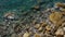 Sea Braking Against Stones On a Beach, Waves of Pure Water