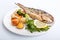 Sea Bream fish with vegetables