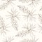 Sea-buckthorn seamless pattern. Collection of berries.