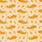 Sea-buckthorn. Seamless vector pattern for design