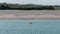 An sea buoy on the surface of the water. Seascape. Calm water surface. Body of water