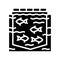 sea cages salmon glyph icon vector illustration