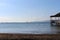 Sea and calm skies at the edge of the quay