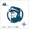 Sea captain emblem character