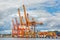 Sea cargo port in Gdynia, Baltic, Poland