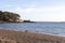 Sea and castle wall view, Ravenscraig Castle, Kirkcaldy, Scotland