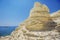 Sea caves near Paphos. Cyprus landscape. White cliffs