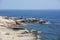 Sea caves near Paphos. Cyprus landscape. White cliffs