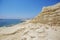 Sea caves near Paphos. Cyprus landscape. White cliffs