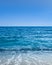 Sea and clear blue sky background image