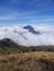 Sea of clouds on Mount Merbabu