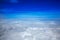 Sea of clouds sky aircraft view