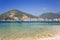 Sea coast of Montenegro. views on Budva from island of St. Nicholas