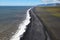 Sea coast near the Arch Dyrholaey in Iceland