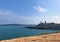 Sea and coast view, Antibes, France