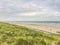 Sea coast view of egmond beach dune