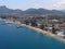 Sea, coastline, beaches, hotels and recreation areas, view from the aeria viewl