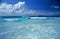 The sea crashes on the deserted beaches of Bird Island in the Seychelles