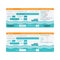 Sea cruise ship boarding pass or ticket template