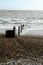 Sea defences on the coast