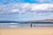 Sea fishing on Narin beach by Portnoo - Donegal, Ireland.