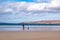 Sea fishing on Narin beach by Portnoo - Donegal, Ireland.