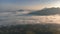 Sea of Fog covers the area on the top of hill Doi Phu Thok, Chiang Khan, Loei, Thailand
