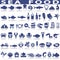 Sea Food Related Vector Icons.