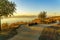 Sea of Galilee and the On cliffs promenade, Golan Heights