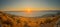 Sea of Galilee the Kinneret lake, at sunset