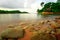 Sea in Ghana in long speed shutter exposure