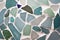 Sea Glass Mosaic Patterns made from Ocean Glass a lifestyle background with natural colours.