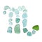 Sea glass zodiac sign