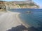 Sea in Greece. Wild beach in Sithonia, Halchidiki. Greece